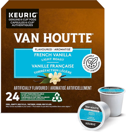 Van Houtte French Vanilla Light Roast K-Cups (24 Count) **BB DATE - 2024/ JL/17