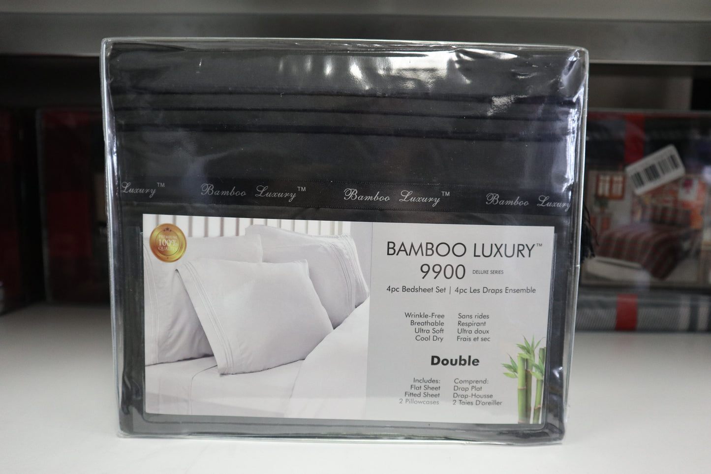 CLD Light Micro Flannel Sheet Set - Light Gray