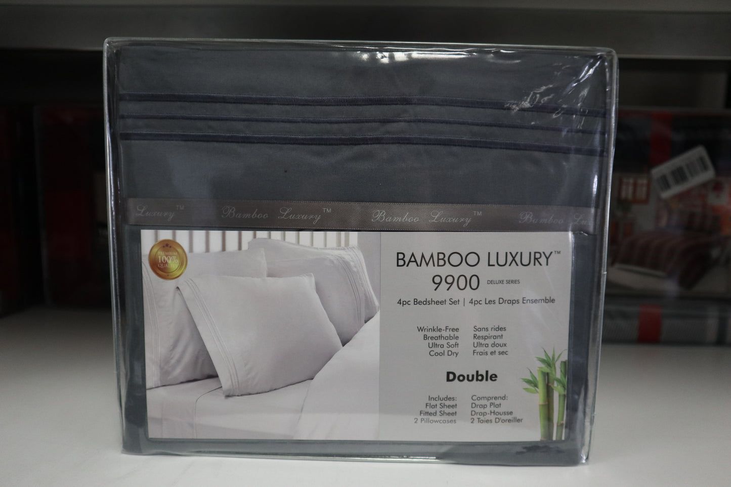 CLD Bamboo Home Luxury 3pc Sheet Set - Gray