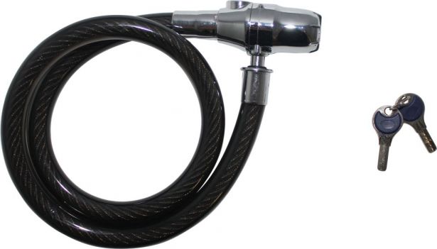 Lock - Heavy Duty Cable Lock, w/ Alarm (100cm, 130cm, 200cm)