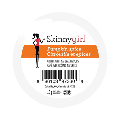 Skinnygirl Pumpkin Spice Flavoured Coffee Pods - 24 Pack **BB DATE - 2023/OCT/26
