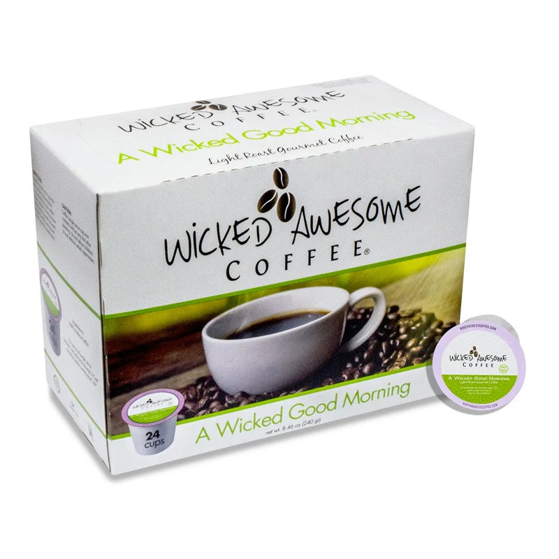 Wicked Awesome Good Morning Light Roast K-Cups (12 Count) **BB DATE -  2025/JUL/31