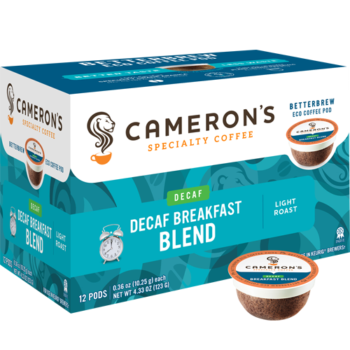 Cameron's Woods & Water Breakfast Blend Decaf K-Cups (12 Count)