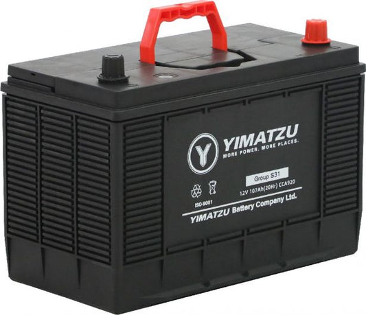 Battery - Group 30H Automotive, 12V 107Ah, 920CCA, SLA, MF, Yimatzu