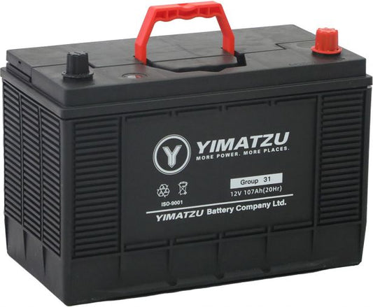 Battery - Group 30H Automotive, 12V 107Ah, 900CCA, SLA, MF, Yimatzu