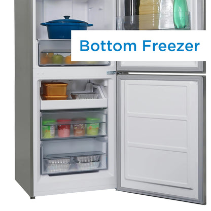 Danby 10 cu. ft. Fridge w/ Compact Bottom Mount Freezer - Stainless Steel