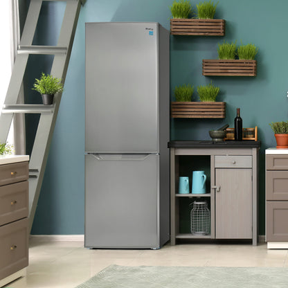 Danby 10 cu. ft. Fridge w/ Compact Bottom Mount Freezer - Stainless Steel
