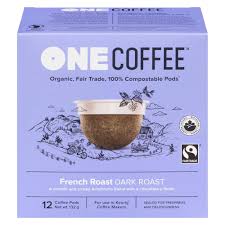 One Coffee 100% Compostable Individualt Wrapped Coffee Pods 18 ct ** BB DATE- 2025/JL/18